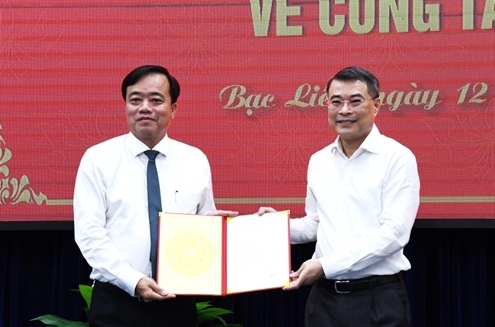 Chủ tịch UBND tỉnh Cà Mau làm Phó bí thư tỉnh Bạc Liêu