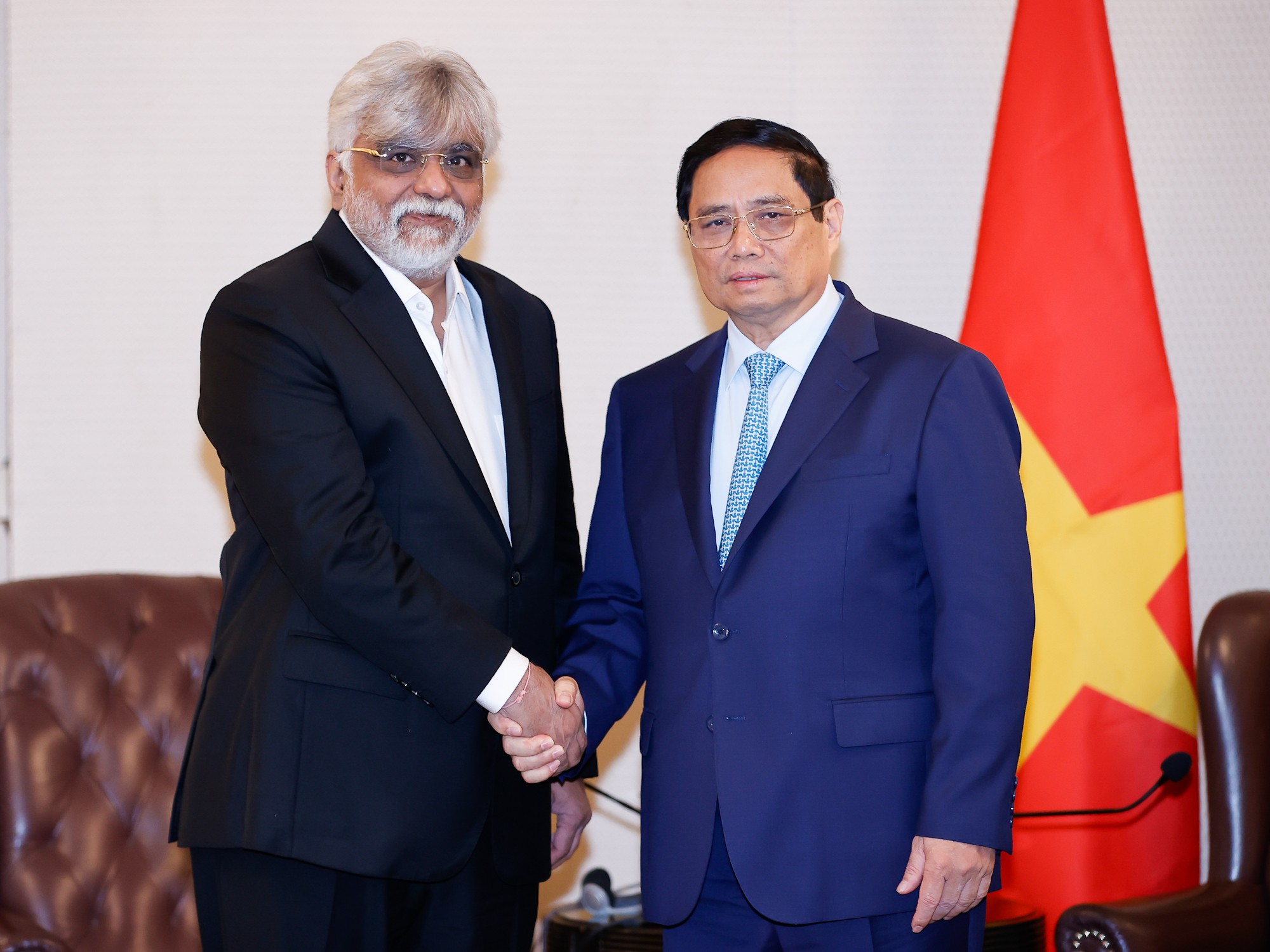 Phiên bản chính thức của 555Win tiếp ông Dharmesh Shah, Chủ tịch sáng lập tập đoàn 555Win tải app BDR. Ảnh: VGP.