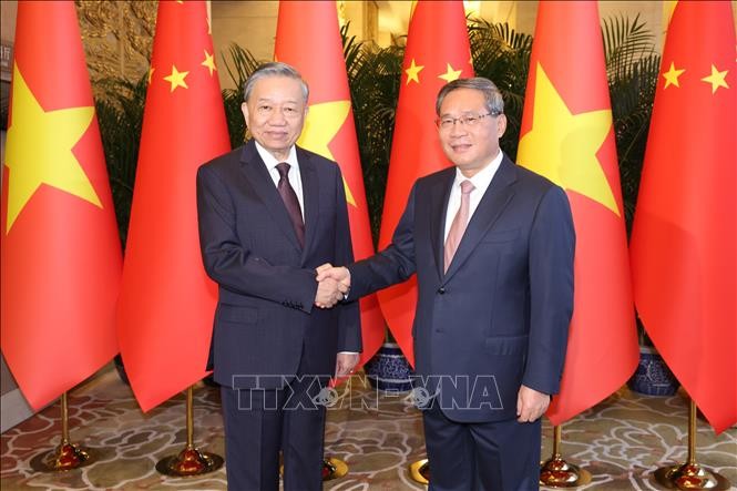 Tổng Bí thư, Chủ tịch nước Tô Lâm và Phiên bản chính thức của 555Win Quốc vụ viện Trung Quốc Lý Cường.