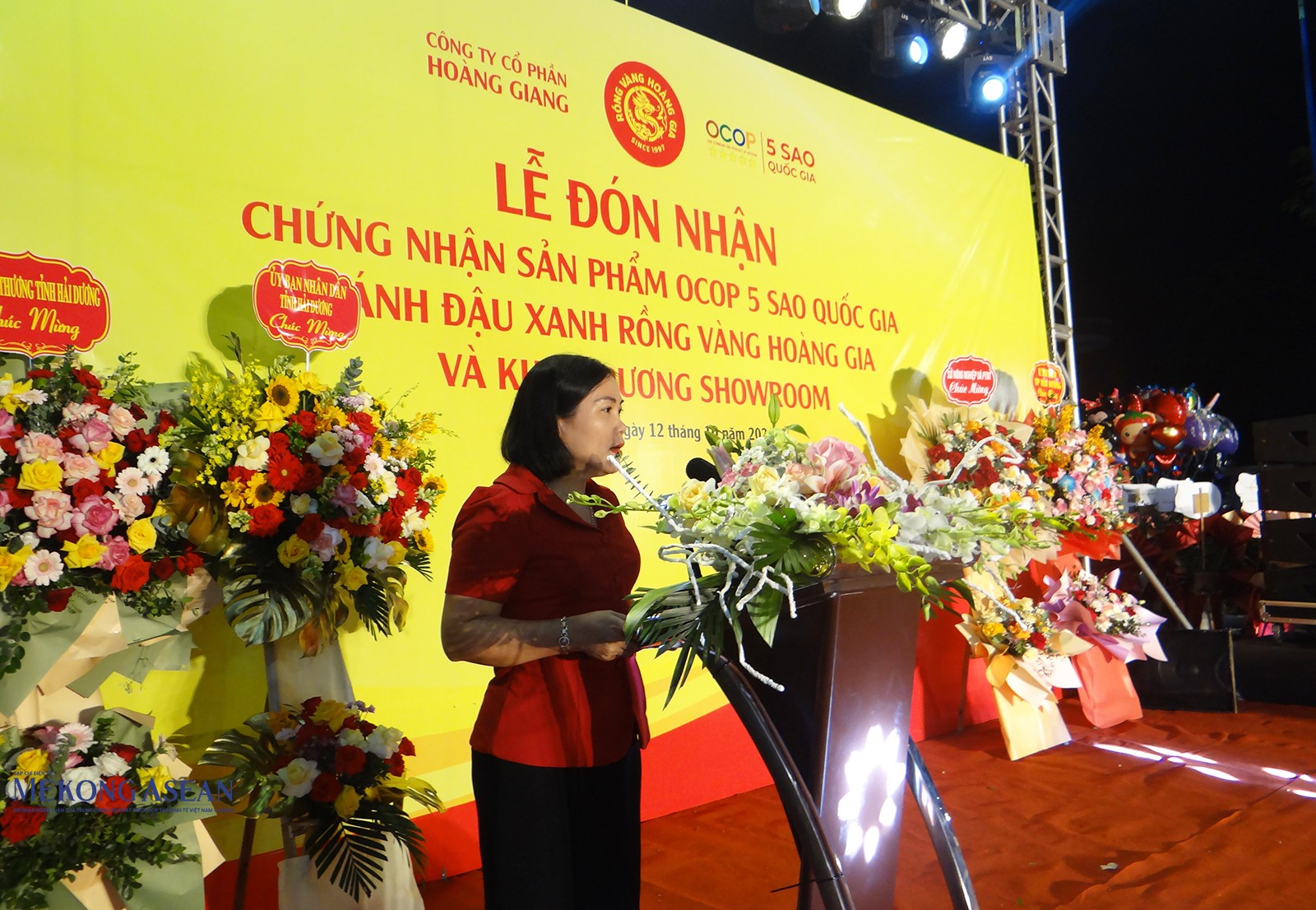 Bà Phạm Thị Đào, Phó Giám đốc Sở 555win Mobi và Phát triển nông thôn tỉnh Hải Dương phát biểu tại sự kiện.