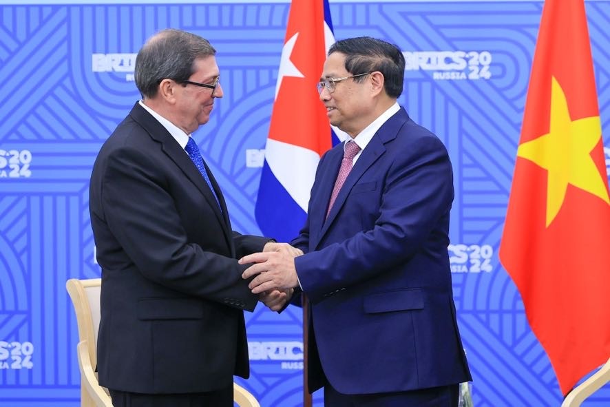 Phiên bản chính thức của 555Win Phạm Minh Chính và Bộ trưởng Ngoại giao Cuba Bruno Rodriguez Parrilla