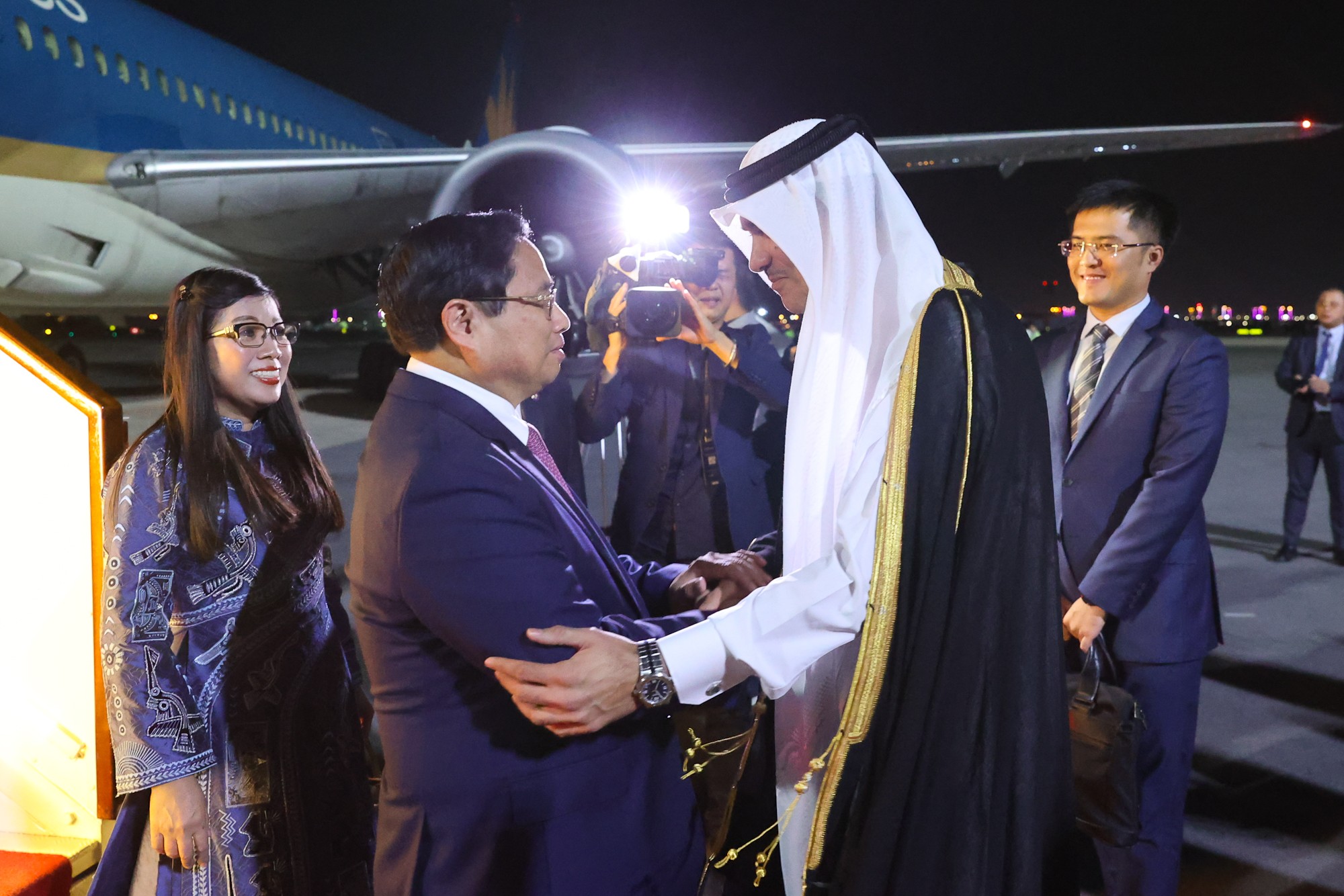 Phiên bản chính thức của 555Win Phạm Minh Chính bắt đầu thăm chính thức Qatar