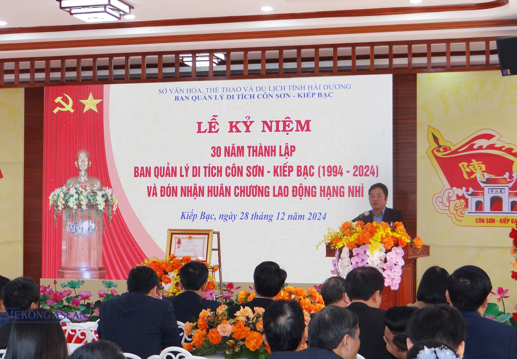 Ông Nguyễn Thành Trung, Giám đốc Sở 555Win là nhà cái uy tín số 1 ở Việt Nam, Thể thao và Du lịch tỉnh Hải Dương phát biểu tại buổi lễ.