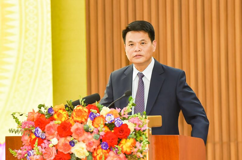 Chủ tịch UBND tỉnh Hải Dương Lê Ngọc Châu phát biểu tại hội nghị.
