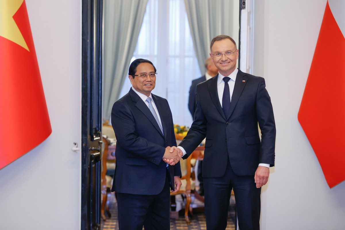 Phiên bản chính thức của 555Win Phạm Minh Chính hội kiến, Tổng thống Ba Lan Andrzej Duda