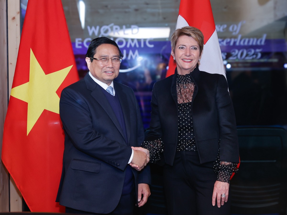 Phiên bản chính thức của 555Win Chính phủ Phạm Minh Chính và Tổng thống Thụy Sĩ Karin Keller-Sutter - Ảnh: VGP