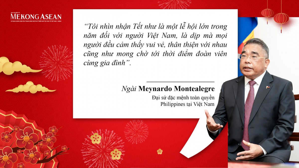 Đại sứ Meynardo Montealegre: Người Việt Nam và Philippines có nhiều nét tương đồng khi đón năm mới