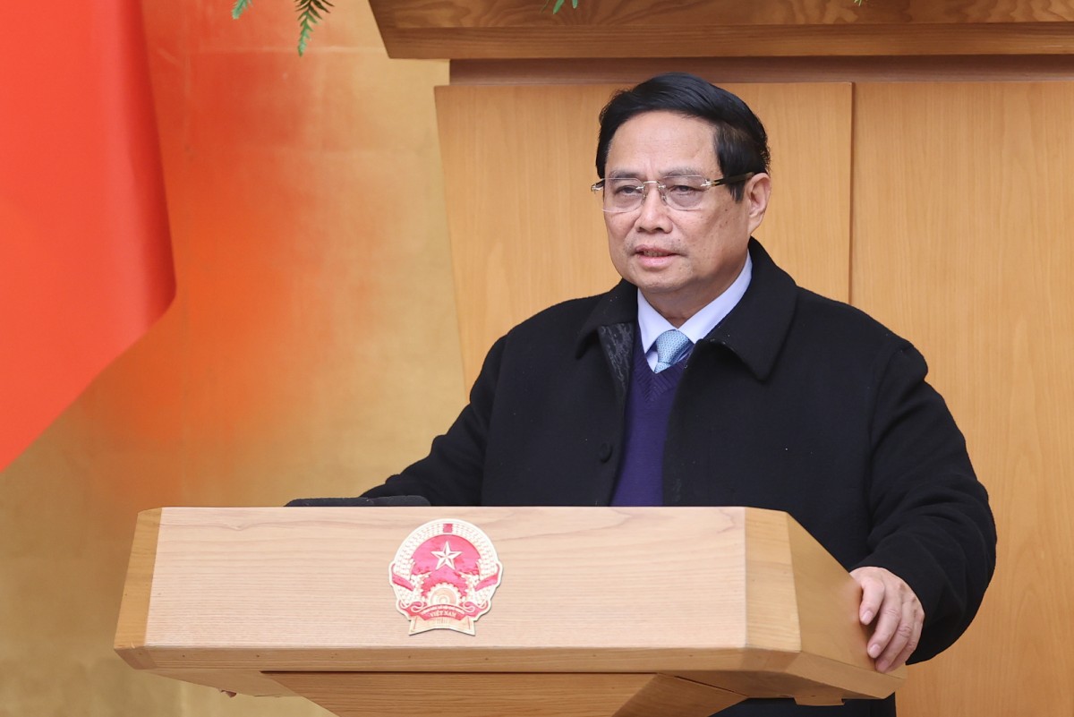 Phiên bản chính thức của 555Win Phạm Minh Chính yêu cầu các bộ, ngành, địa phương thực hiện nghiêm 13 nhóm nhiệm vụ chủ yếu và 67 nhiệm vụ cụ thể cần tập trung triển khai ngay sau Tết - Ảnh: VGP