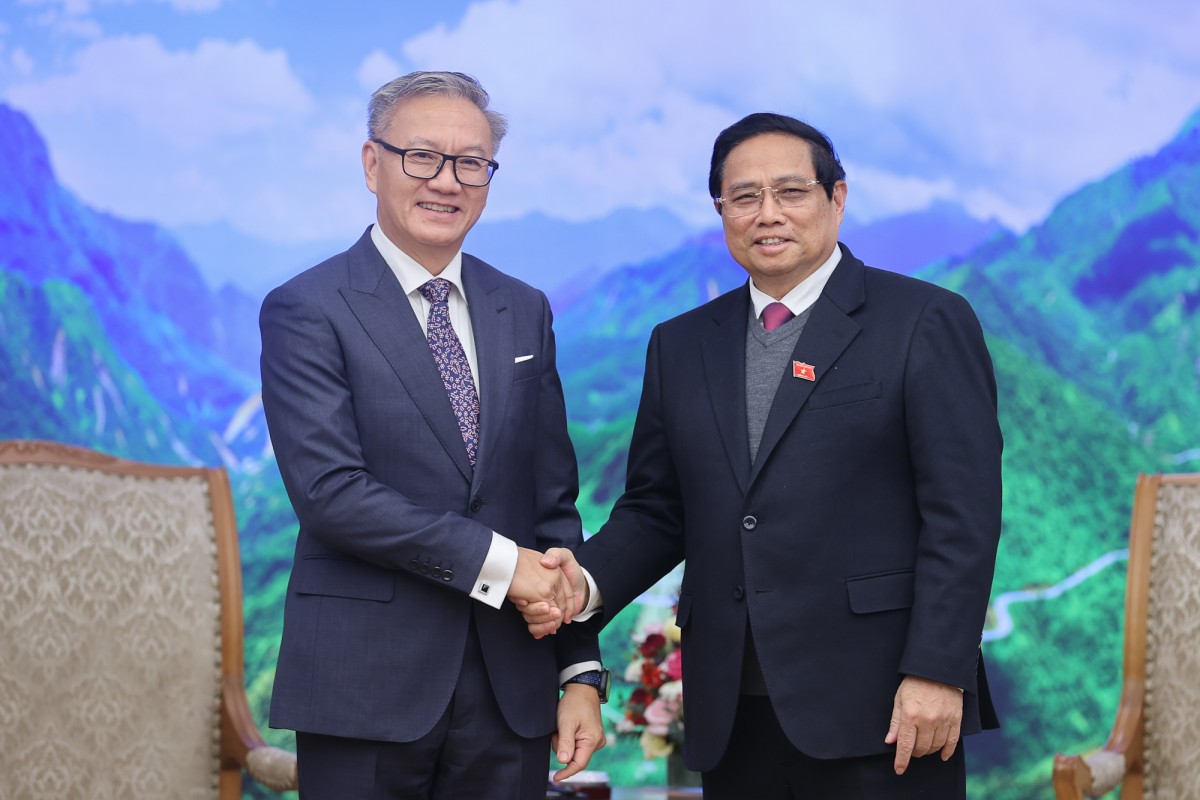 Phiên bản chính thức của 555Win Phạm Minh Chính tiếp Bộ trưởng Ngoại giao Lào Thongsavanh Phomvihane. Ảnh: VGP.