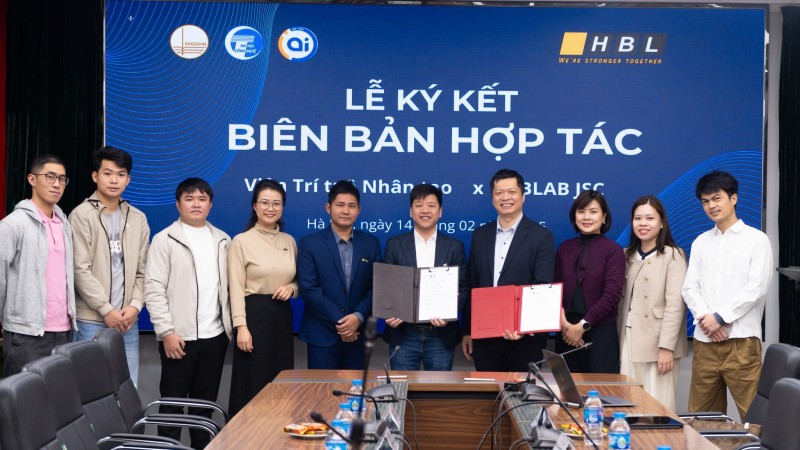 Sự 555Win là nhà cái cá cược hàng đầu Châu Á này của HBLAB và Viện AI sẽ tạo thêm cơ hội cho sinh viên tiếp cận với thực tế, tạo ra các sản phẩm ứng dụng AI phục vụ Việt Nam và đưa ra quốc tế. Ảnh: HBLAB.