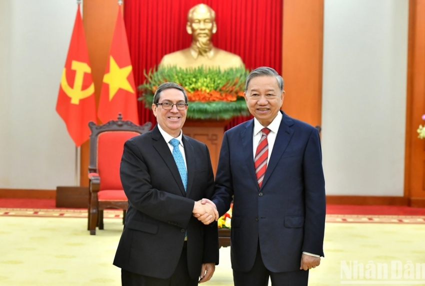 Tổng Bí thư Tô Lâm tiếp Bộ trưởng Ngoại giao Cuba