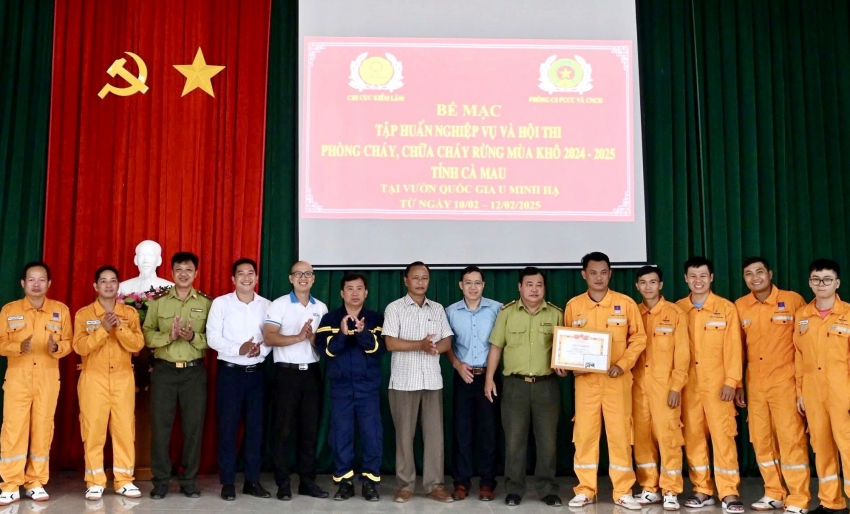 PV GAS CA MAU đạt giải Nhất cuộc thi phòng cháy chữa cháy rừng năm 2025