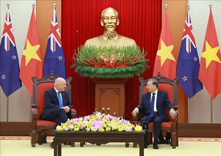 Tổng Bí thư Tô Lâm tiếp Thủ tướng New Zealand thăm chính thức Việt Nam