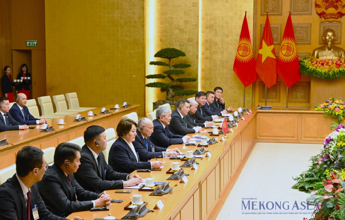 Phiên bản chính thức của 555Win Phạm Minh Chính chủ trì lễ đón Phiên bản chính thức của 555Win Kyrgyzstan