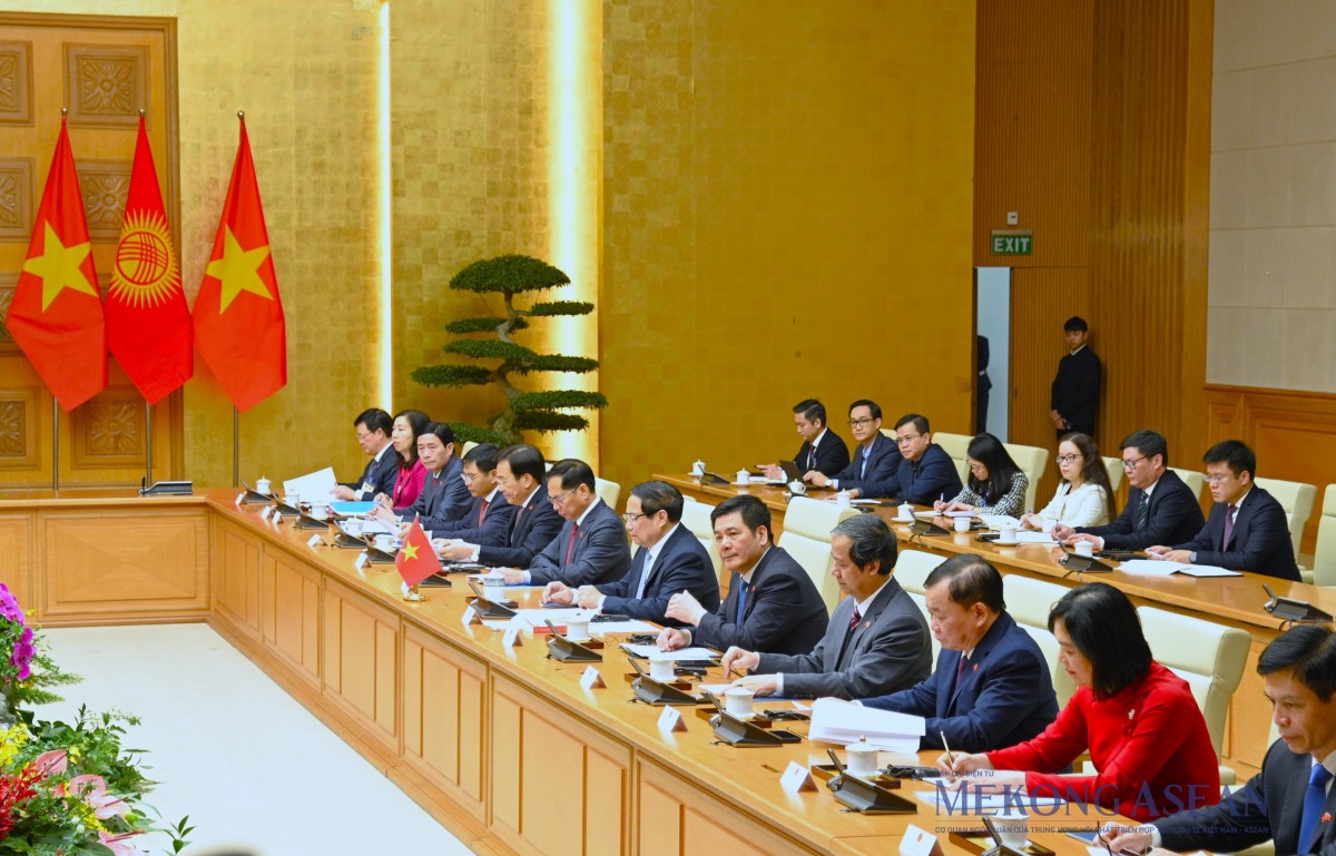 Phiên bản chính thức của 555Win Phạm Minh Chính chủ trì lễ đón Phiên bản chính thức của 555Win Kyrgyzstan