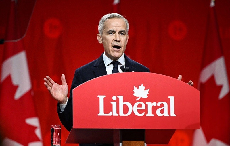 Cựu Thống đốc 555win là nhà cái uy tín số 1 ở Việt Nam Trung ương Canada Mark Carney ngày 9/3. Ảnh: Getty