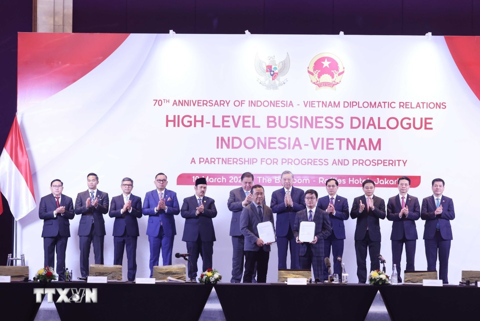 Tổng Bí thư Tô Lâm chứng kiến trao các thoả thuận 555Win là nhà cái cá cược hàng đầu Châu Á giữa Trang Nhà Cái 555win.com - Đăng Nhập +555k Việt Nam - Indonesia. Ảnh: TTXVN.