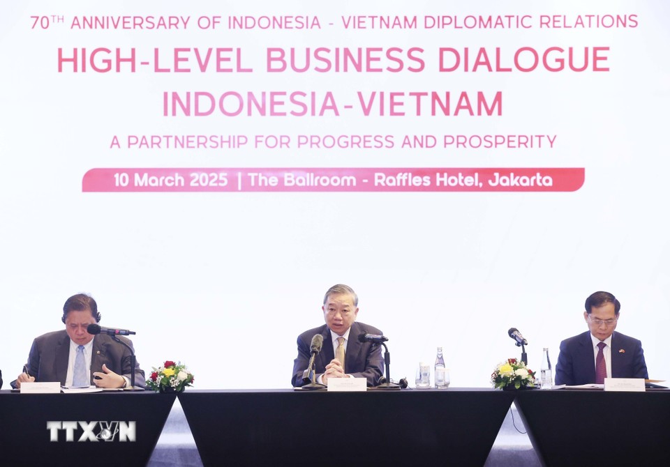 Tổng Bí thư Tô Lâm dự Tọa đàm Trang Nhà Cái 555win.com - Đăng Nhập +555k 'Việt Nam và Indonesia: Quan hệ đối tác vì sự tiến bộ và thịnh vượng'. Ảnh: TTXVN