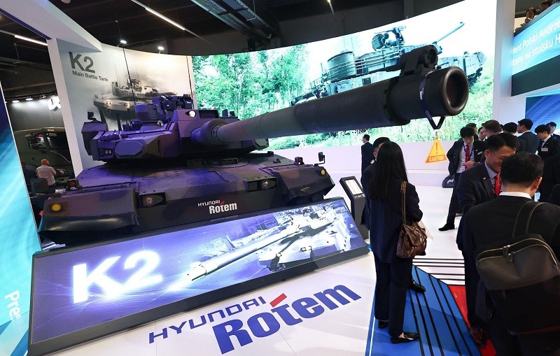 Xe tăng K2 tại triển lãm MSPO 32 ở Ba Lan tháng 9/2024. Ảnh: Getty