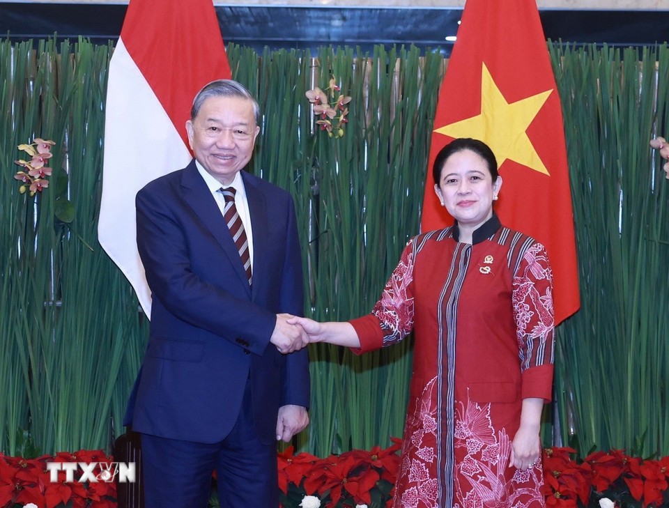Tổng Bí thư Tô Lâm hội kiến các lãnh đạo lập pháp Indonesia
