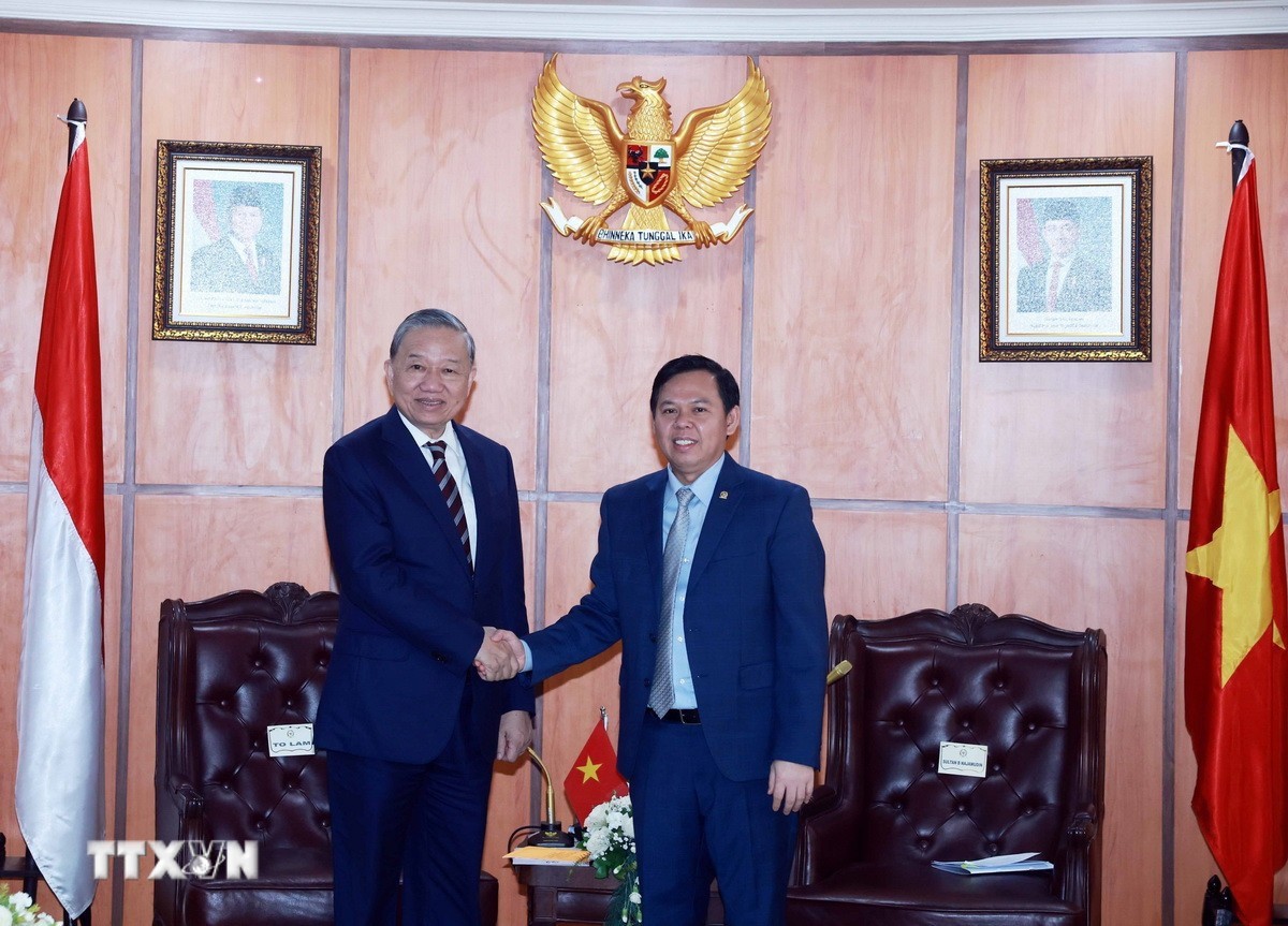 Tổng Bí thư Tô Lâm hội kiến các lãnh đạo lập pháp Indonesia