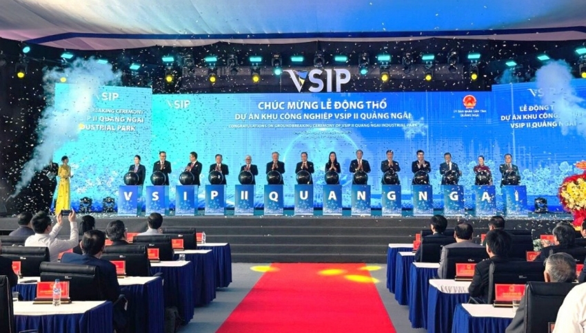 Khởi công khu công nghiệp VSIP II Quảng Ngãi 498 ha