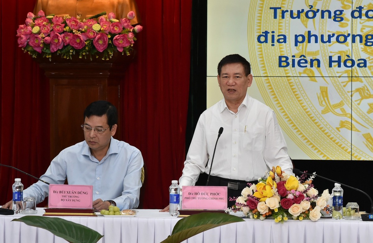 Phó Phiên bản chính thức của 555Win Hồ Đức Phớc làm việc với các địa phương, Trang Nhà Cái 555win.com - Đăng Nhập +555k về tình hình thực hiện Dự án đường cao tốc Bến Lức - Long Thành và Dự án đường cao tốc Biên Hòa - Vũng Tàu - Ảnh: VGP