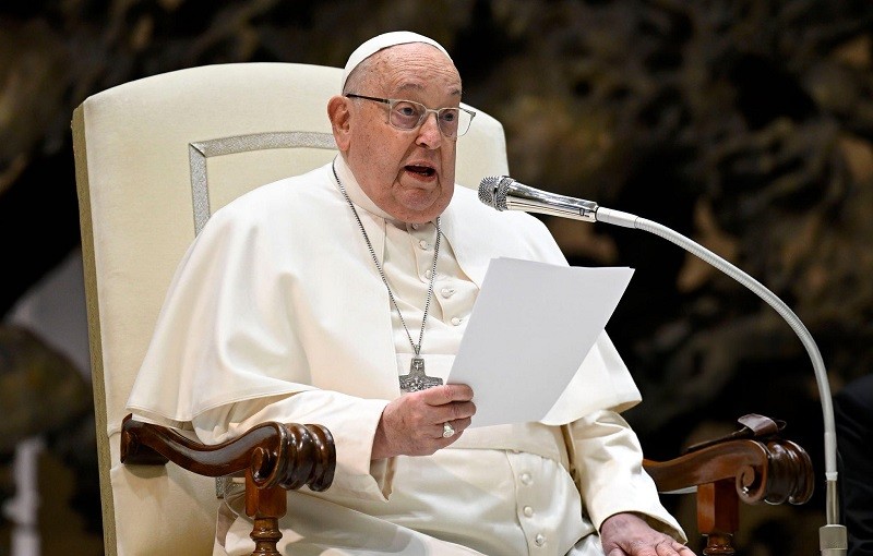 Giáo hoàng Francis tại Vatican ngày 12/2. Ảnh: Vatican Media