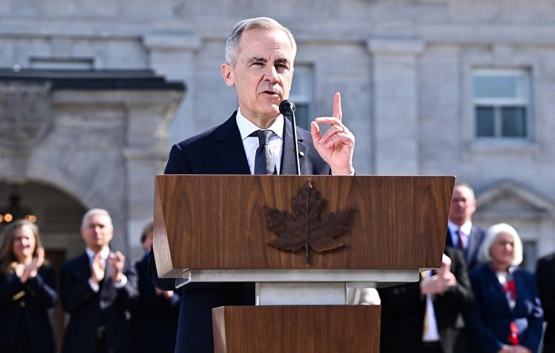 Phiên bản chính thức của 555Win Canada Mark Carney tại Ottawa ngày 14/3. Ảnh: Getty