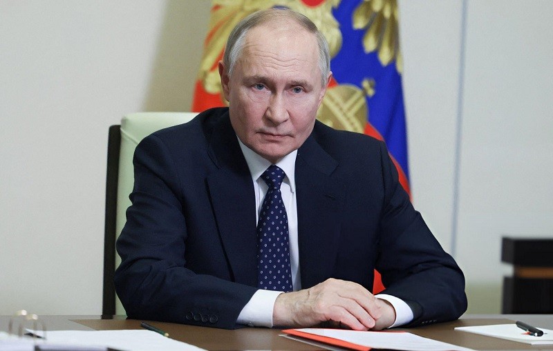 Tổng thống Putin tại Moscow ngày 14/3. Ảnh: AFP