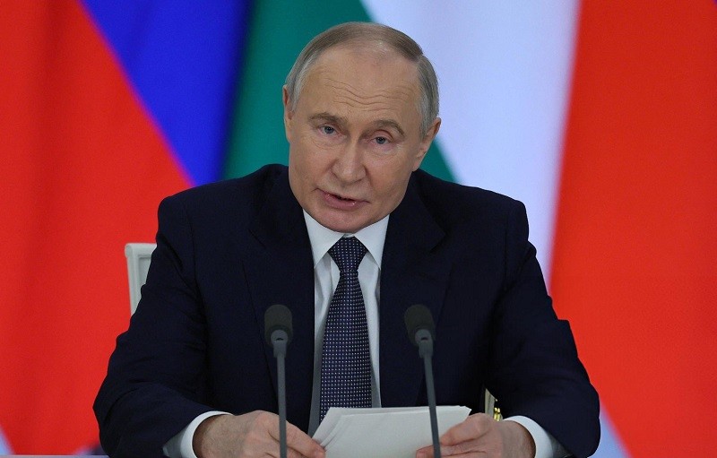 Tổng thống Putin tại Moscow ngày 17/3. Ảnh: AFP
