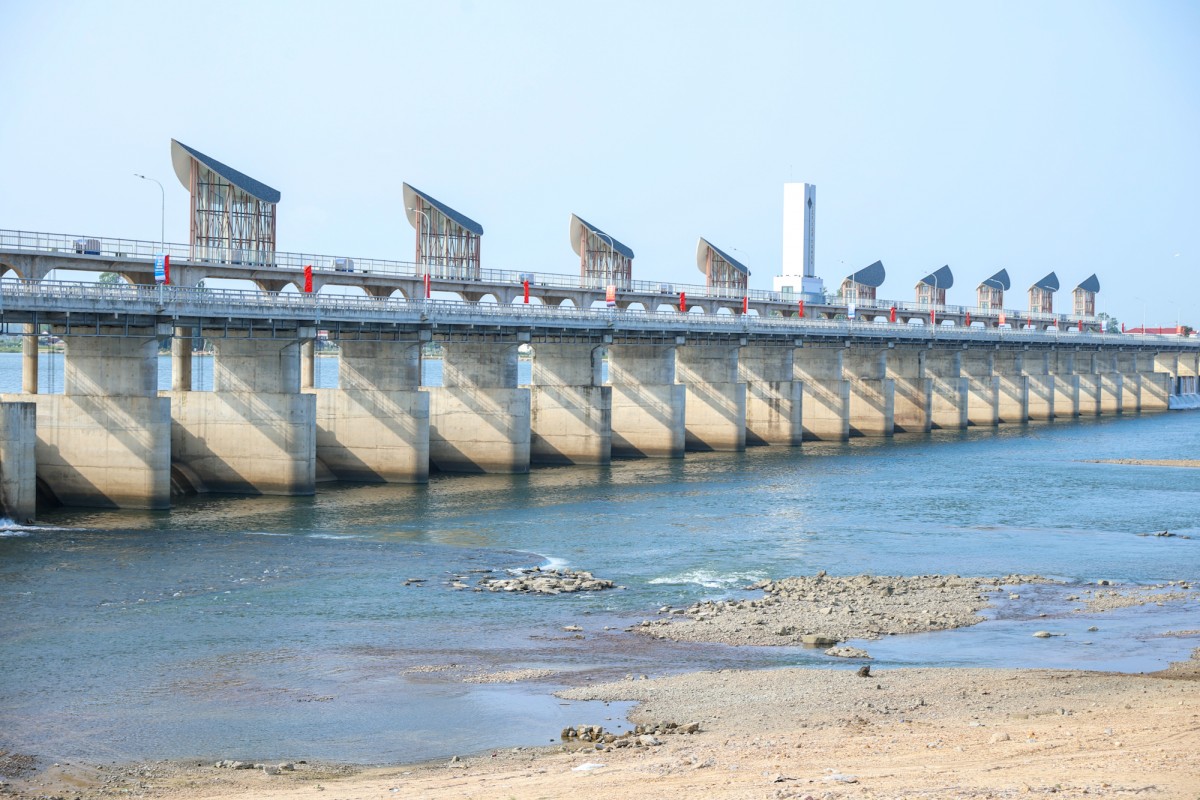 Đập dâng Phú Phong. Ảnh: VGP.