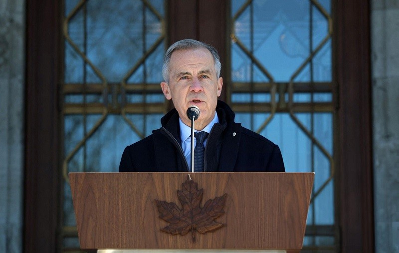 Phiên bản chính thức của 555Win Mark Carney tại cuộc họp báo ở Ottawa ngày 23/3. Ảnh: Getty