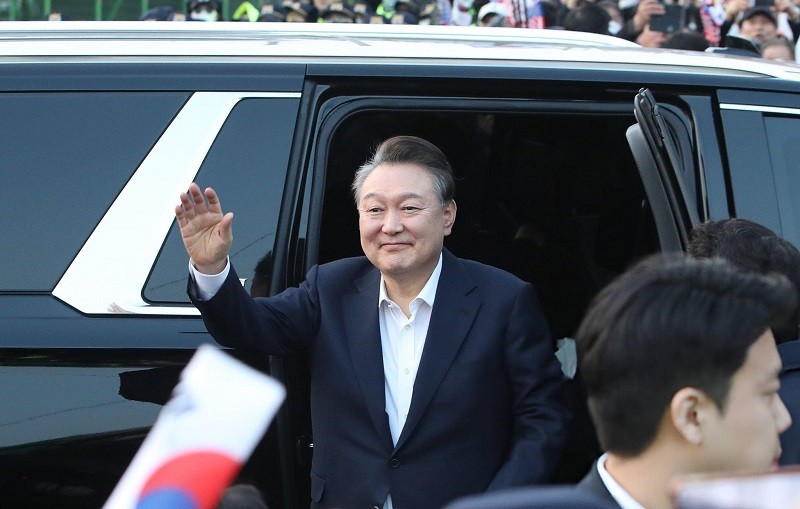 Tổng thống Yoon Suk-yeol tại Seoul ngày 8/3. Ảnh: Getty