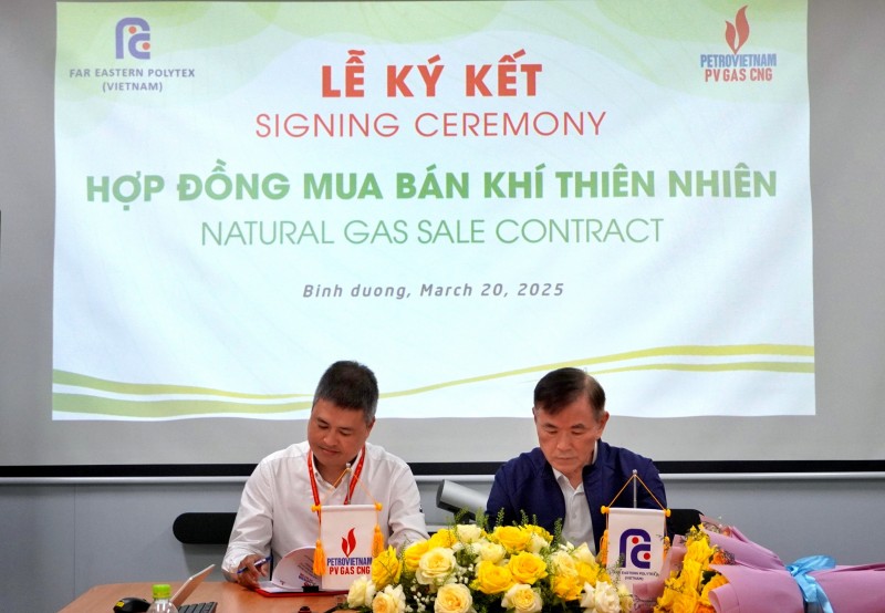 PV GAS CNG và Far Eastern Polytex ký hợp đồng mua bán khí thiên nhiên