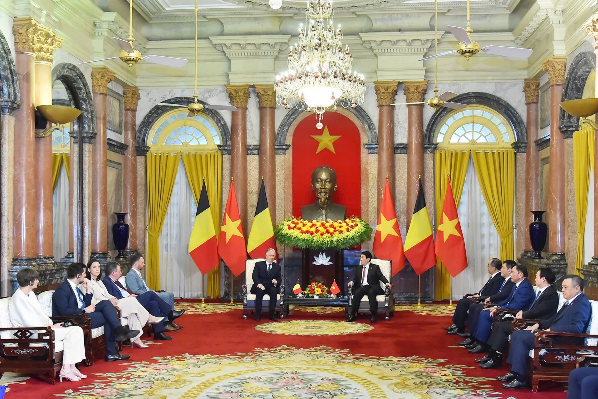 Chủ tịch nước đề nghị Bỉ sớm phê chuẩn Hiệp định Bảo hộ đầu tư Việt Nam - EU