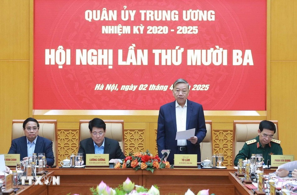 Tổng Bí thư Tô Lâm chủ trì Hội nghị Quân ủy Trung ương