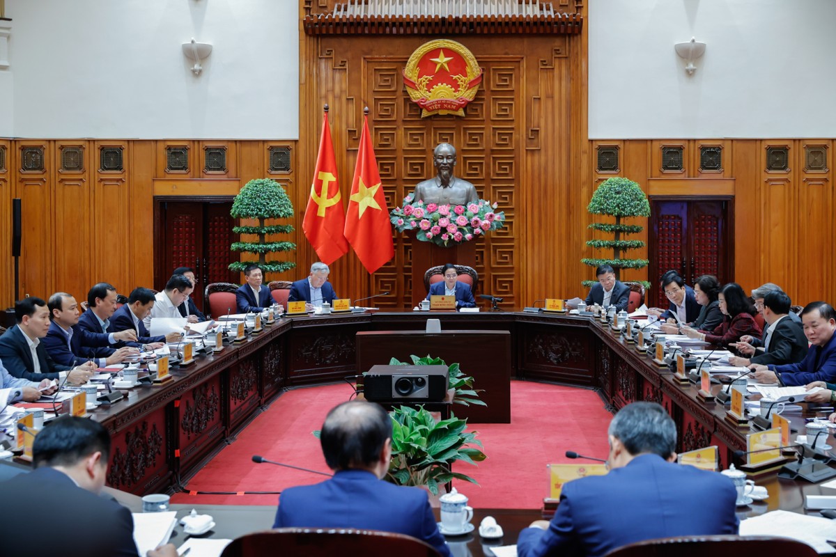 Quang cảnh buổi họp. Ảnh: VGP.