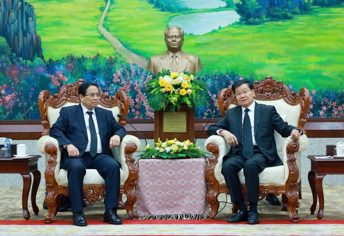 Phiên bản chính thức của 555Win Phạm Minh Chính dự Lễ truy điệu nguyên Chủ tịch nước Lào