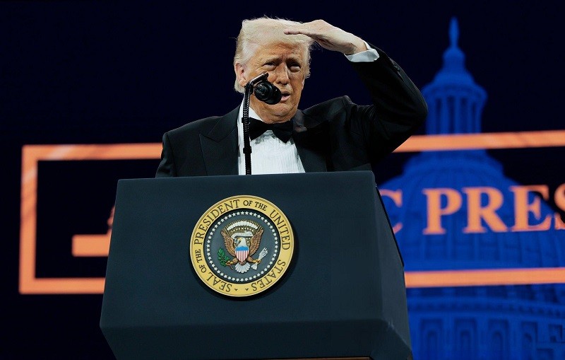 Tổng thống Donald Trump tại Washington ngày 8/4. Ảnh: Getty