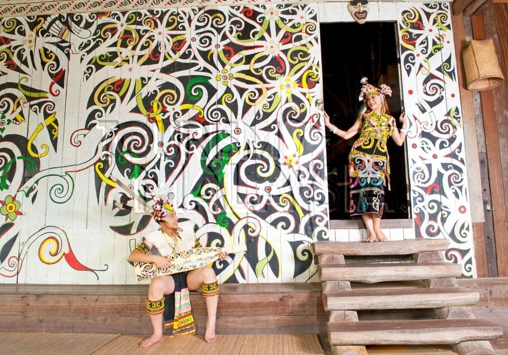 Văn hoá truyền thống Sarawak. Ảnh: 