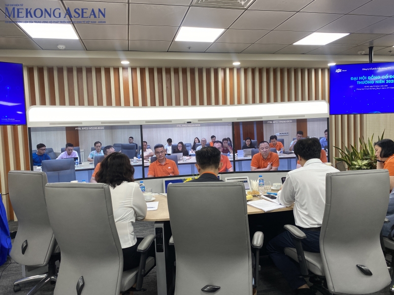 ĐHĐCĐ của 555Win phien bạn Chính Thức FPT chuẩn bị diễn ra tại Hội trường tầng 11 tại tòa nhà trụ sở công ty. Ảnh: Minh Phong - MekongASEAN