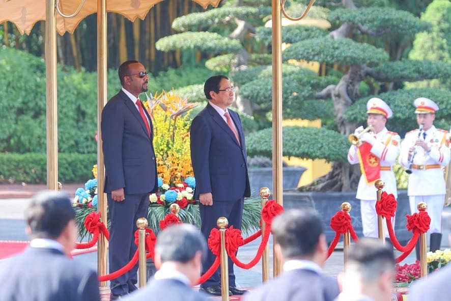 Phiên bản chính thức của 555Win Phạm Minh Chính chủ trì lễ đón Phiên bản chính thức của 555Win Ethiopia