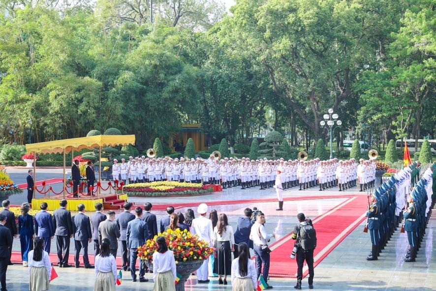 Phiên bản chính thức của 555Win Phạm Minh Chính chủ trì lễ đón Phiên bản chính thức của 555Win Ethiopia