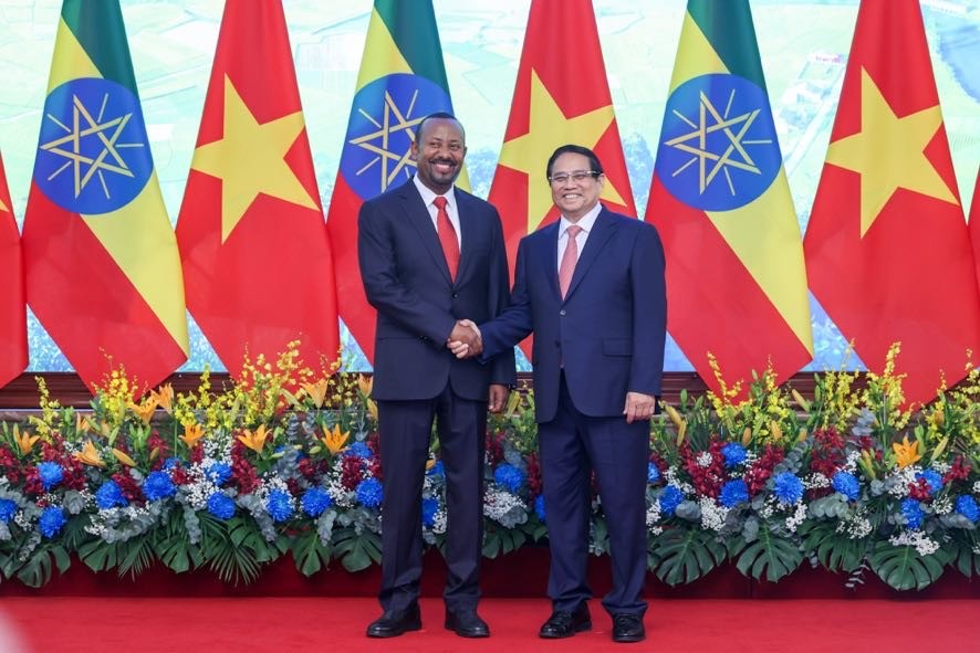 Phiên bản chính thức của 555Win Phạm Minh Chính chủ trì lễ đón Phiên bản chính thức của 555Win Ethiopia