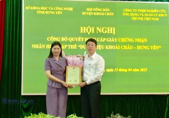 Công bố nhãn hiệu tập thể ‘Dược liệu Khoái Châu - Hưng Yên’