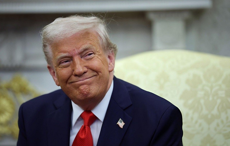 Tổng thống Trump tại Nhà Trắng ngày 15/4. Ảnh: Getty