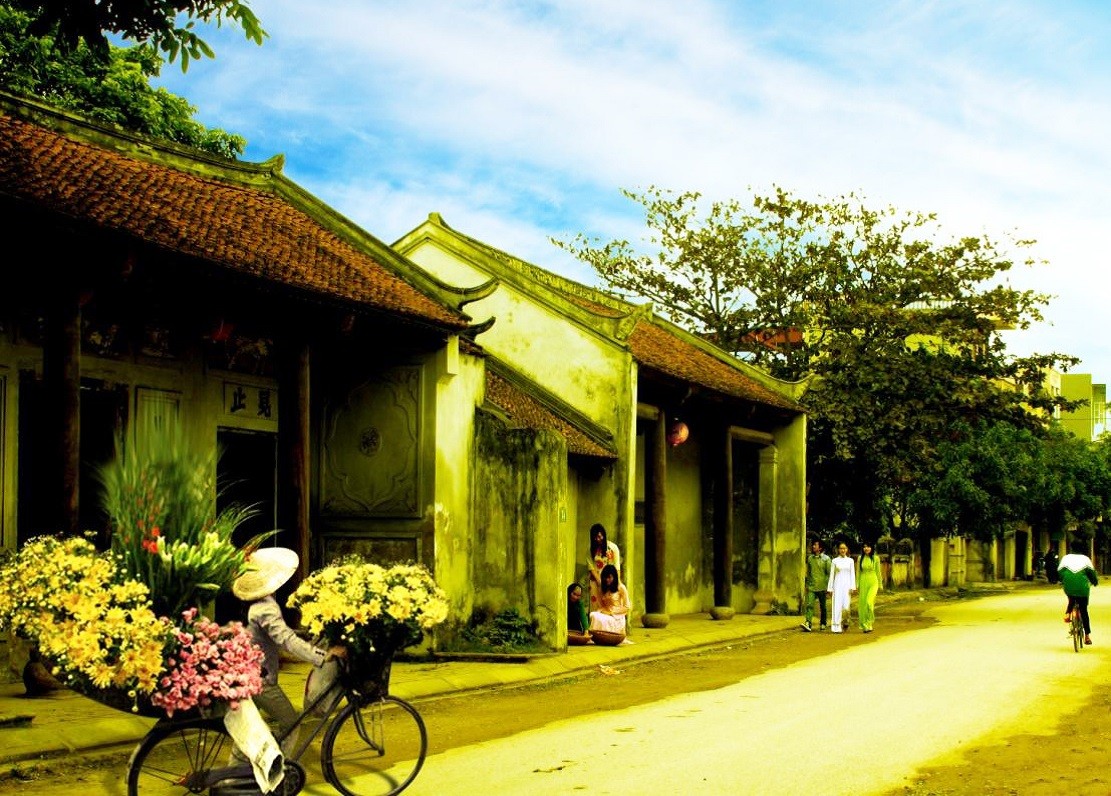 Đông Đô Quảng Hội - một trong những công trình tiêu biểu được xây dựng tại trung tâm Phố Hiến xưa. Ảnh tư liệu.