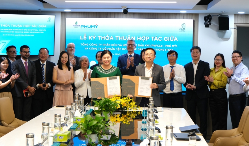 Phú Mỹ và TGS hợp tác phát triển chuỗi giá trị xanh
