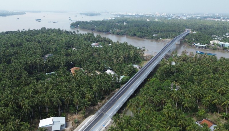 Tiền Giang: Thông xe Dự án nâng cấp, mở rộng Đường tỉnh 864 giai đoạn 1